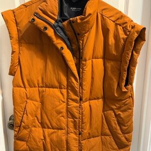 Everlane Women's Vibrant Orange Quilted Vest